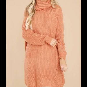 Red Dress Boutique turtleneck sweater dress